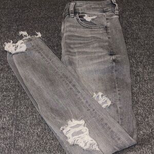American Eagle Distressed Gray Women Jeans